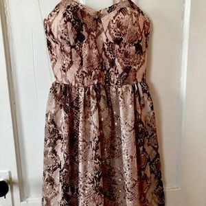 Snake skin party dress!